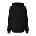 thumbnail image 4 of Elegant Hollow Mesh Back Hooded Sweatshirt Lightweight Casual Pullover With Sheer Net Insets Modern Cut Oversized Pullover Long Sleeve Crewneck Casual Tops, 4 of 5