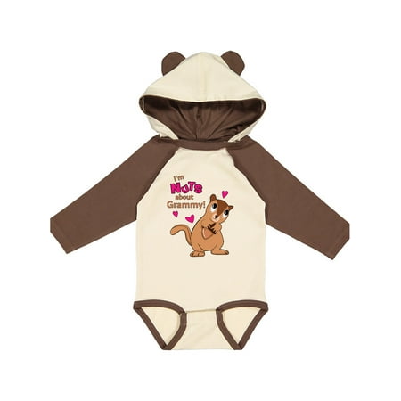 

Inktastic I m Nuts About Grammy Gift Baby Boy or Baby Girl Long Sleeve Bodysuit