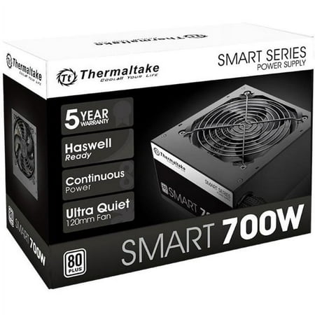 Thermaltake - SMART 700W ATX 80 Plus Power Supply - Black