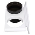 thumbnail image 4 of Soporte para secador de pelo de pared, autoadhesivo, con doble orificio, organizador para baño, color blanco, 4 of 14