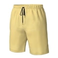 thumbnail image 5 of Kdxio Yellow Gingham Pattern Mens Casual Shorts - Drawstring Summer Beach Sports Shorts for Men, 5 of 9