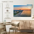 thumbnail image 5 of Elephant Stock Myrtle Beach Coastline Wall Art - Horizontal Canvas Wall Art - Living Room Wall Decor - Beach Canvas - Orange And Teal Decor - 45" x 30", 5 of 8