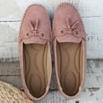 thumbnail image 6 of Pandaie Ballet Flats for Women Closed Round Toe Slip on Bowknot Flats Shoes Vintage Work Business Casual Dressy Penny Loafers Pink Size 9, 6 of 8