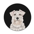 thumbnail image 2 of WIRESTER 7.88 in Round Mouse Pad with Non-Slip Rubber Base for Computers, Laptop, Office & Home - White Miniature Schnauzer Dog, 2 of 5