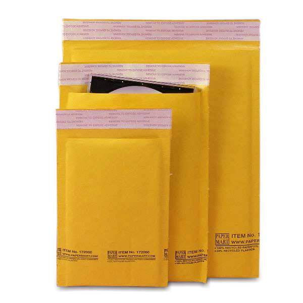 Bubble Wrap Mailers Width 6" Width 5" by Paper Mart