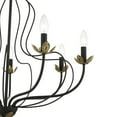 thumbnail image 3 of 42907-04 Livex Lighting Katarina - 7 Light Chandelier In Transitional Style-26 Inches Tall and 28 Inches Wide-Black/Antique Brass Finish, 3 of 8
