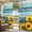 Yellow Blue, variant on Outdoor Curtains for Patio Waterproof, Spring Sunflowers Outdoor Privacy Panels Grommet, Yellow White Plaid Farmhouse Rustic Blackout Outside Curtains for Porch/Cabana/Pergola/Gazebo 54"x84", 1 Panel