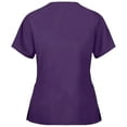 thumbnail image 2 of Panda Uniform by HeedFit Women’s V-Neck Scrub Top, Polycotton, 9XL, Purple, 2 of 4