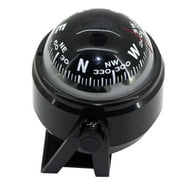 1PC Portable Black Sphere Compass Magnetic Declination Outdoor Compass Special Marine Compass Vehicle-mounted Compass for Outdoor Use (Random Color)
