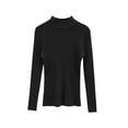 thumbnail image 7 of Wenini Women's Solid Color Turtleneck Ribbed Knit Sweater Slim Long Sleeve Pullover Top Trendy Base Layer Top, 7 of 7
