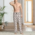 thumbnail image 5 of Vsdgher Cute Baseball Print Mens Pajama Pants Sleep & Lounge Pants, PJ Bottoms With elastic waistb and Pockets, 5 of 5