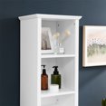 thumbnail image 4 of Tall Bathroom Cabinet with Tilt Out Laundry Hamper, Floor Standing Cabinet with 4 Adjustable Shelves, Wood Bathroom Storage Cabinet Freestanding Organizer for Living Room Bathroom Office Kitchen, 4 of 7