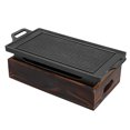 thumbnail image 1 of Smokeless Portable BBQ Grill Korean Japanese Charcoal BBQ Oven Barbecue Grill Household Outdoor Non-Stick BBQ Oven A,1 * BBQ Oven,Black, 1 of 7