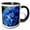 Black/White, variant on 3drose, Massachusetts, Blue Mophead Hydrangea Flower - Us22 Jen0065 - Jim Engelbrecht, 11oz Magic Transforming Mug