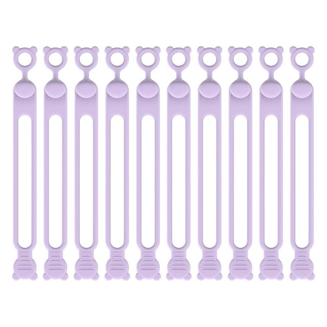 Yhmxh Electronics Computer Accessories Gaming Accessories Silica Gel Data Cable Storage Cable Organizer Winding Device Bundling Tie Power Cord Home Self Fastening Sorting Sealing Bag Rope