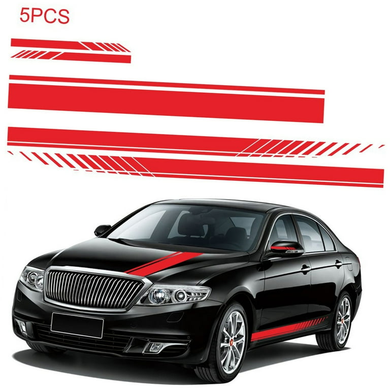 A546 Diesel Stylish Windows, Sides, Hood, Bumper Car Sticker Black Red Size  (11.5cmx6.8cm)