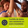thumbnail image 3 of Philips OneBlade Intimate, Rasuradora y recortadora para las zonas íntimas y axilas, para hombre y mujer, cuchilla SkinProtect contra cortes y rasguños, QP1924/10, 3 of 7