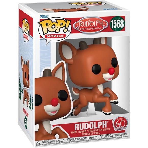Pop Movies Rudolph The Red-Noses Reindeer 3.75 Inch Action Figure - Rudolph (Flying) #1568