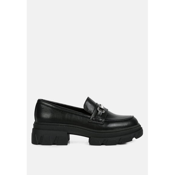 Oklyn Horsebit Emblesihed Chunky Platform Loafers