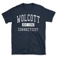 thumbnail image 1 of Wolcott Connecticut Classic Established Men's Cotton T-Shirt, 1 of 1