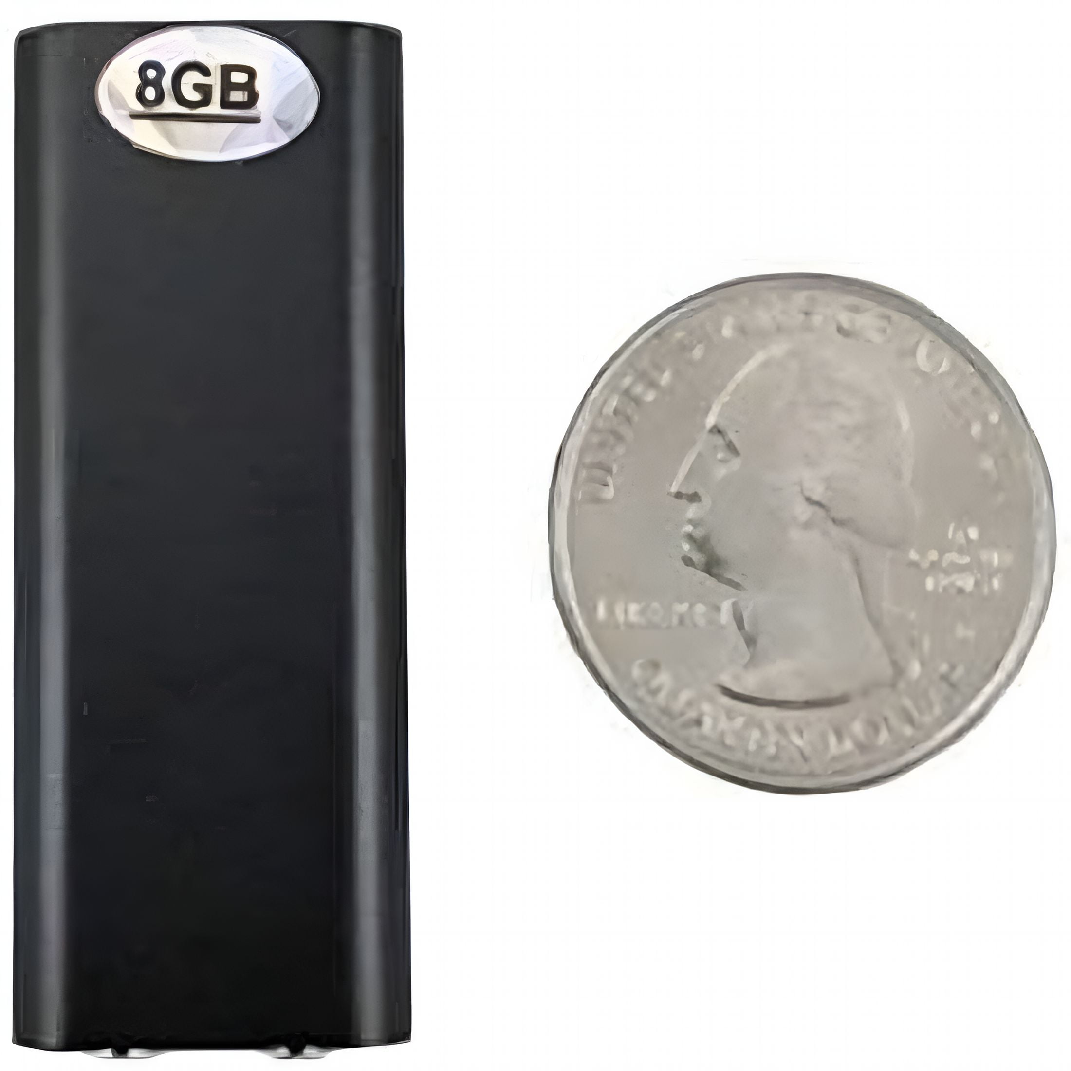 GJX Smallest Micro Voice Recorder with 90 Hours of Storage | One Touch Voice Recording | 8GB Internal Flash Memory Digital Audio Recorder | Fast 2 Hour Recharge (Black)