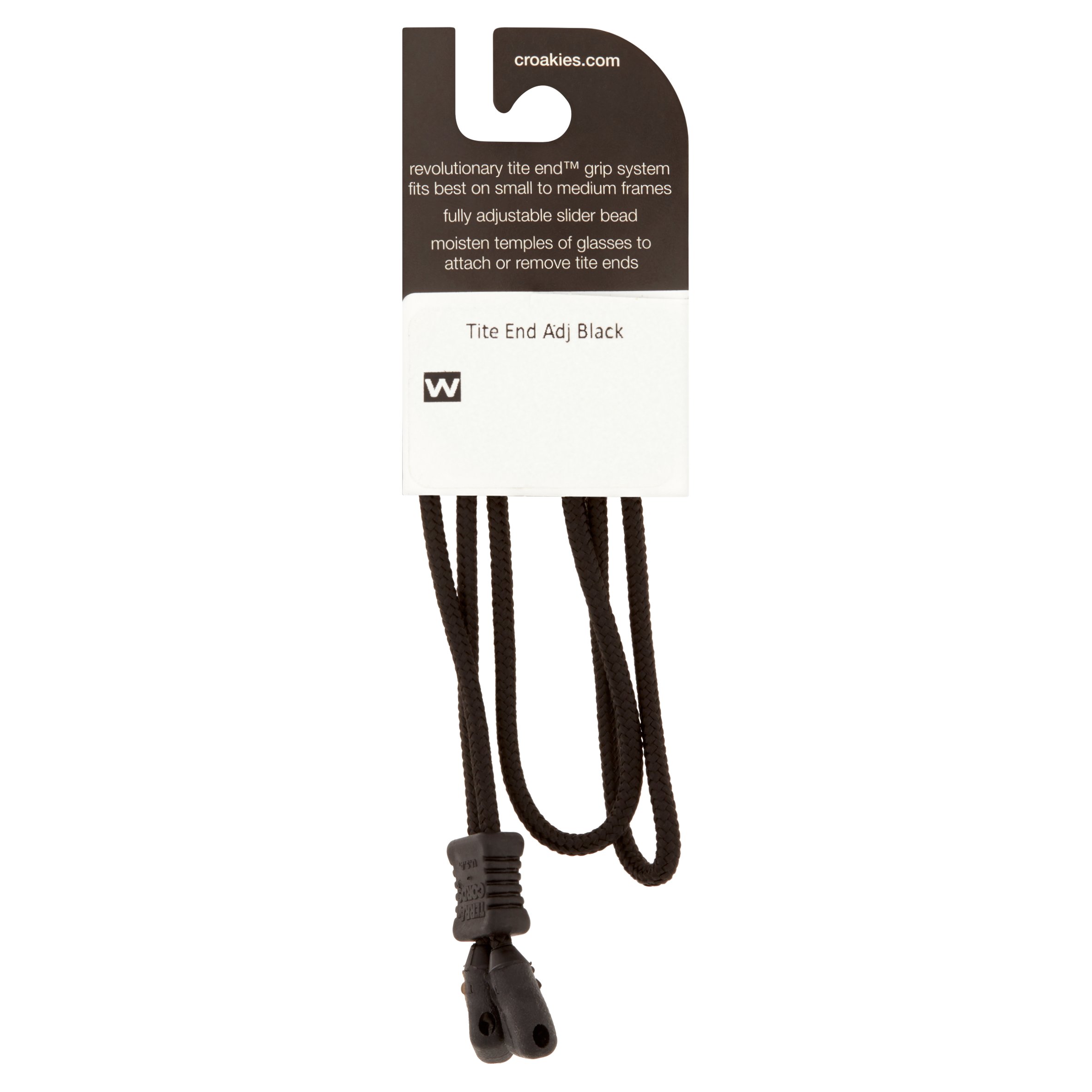 Croakies Tite End Eyewear Adjustable Black Retainers, 1 Ct - Walmart.com