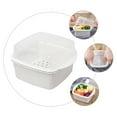 thumbnail image 2 of EIGTHTAIL Microwave Vegetable Steamer Box Double Layer Plastic Steamer Kitchen Steaming Case With Lid, 2 of 7