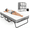 Single - 75" x 31", variant on SUNCROWN Folding Bed with Mattress, 75" x 31"Portable Foldable with 5" Thick Foam Frame Roll Away Beds, Single Cot Folded Bed for AdultsStudents, Small Apartment, Camping