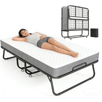 RealRooms DreamSaver Platform Bed Frame and Mattress Set, Twin