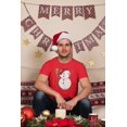 thumbnail image 3 of Old Glory Mens Snowman Body Costume Short Sleeve T Shirt, 3 of 6