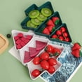 thumbnail image 6 of CASAFUN Christmas Tree Shaped Plates Plastic Tray Snack Appetizer Tray Plastic Serving Tray 3 Compartment Multifunction Food Serving Platter for Christmas Holiday Party Supplies, 6 of 7