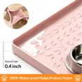 thumbnail image 4 of OTHER LOVE 28"x20" Silicone Pet Food Mat, Waterproof Non-Slip Dog Cat Bowl Mat with Raised Edge, Pink, 4 of 11