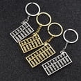 thumbnail image 4 of 3pcs Six-row Abacus Keychains Creative Key Holder Stylish Key Ring Key Decoration Small Gift for Men Women (Silver), 4 of 9