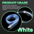 thumbnail image 6 of Hose Barb Reducer, 6 Pcs 1/4" to 1/8" Hose ID Connectors Joint Plastic Pipe Fitting Splicer Mender Adapter, White, 6 of 7