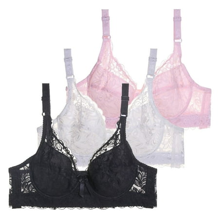 Puawkoer Pack of 3 Women Strapless Bra for Women Bras with Underwire Push Women Bra Up Bra Set Women Sports Bra High Support Sexy Bustier Sports Bra Womens Bras Comfortable No Wire Training Bra