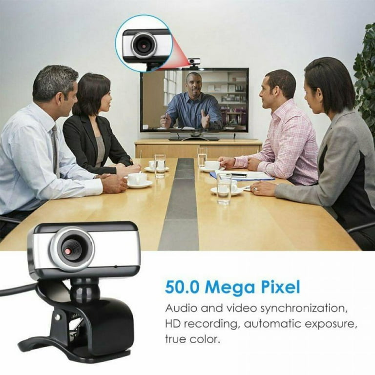 Compre Cámica Web de 2K HD Webcam 360 Grados USB2.0 Cam Web Con