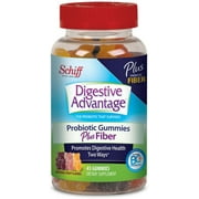Digestive Advantage Probiotic Gummies Plus Fiber, 45 ct (Pack of 2)