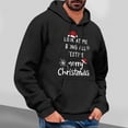 thumbnail image 2 of qelini Pullover Hoodies for Men Graphic Long Sleeve Sweatshirts Merry Christmas Print Drawstring Hooded Jackets Holiday Tops, 2 of 4
