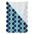 thumbnail image 3 of Ambesonne Abstract Tablecloth Rectangular Table Cover, Wavy Stripes Spirals, 60"x90", Turquoise Dark Blue, 3 of 4