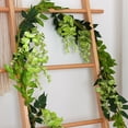 thumbnail image 5 of Faux Rattan Hanging Flower String Wisteria Vine for Wedding Home Decor Realistic Artificial Greenery for Festivals Events, 5.9ft, 5 of 6