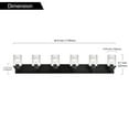 thumbnail image 5 of MELUCEE 6-Light Black Farmhouse Vanity Light with Clear Grid Glass Shade for Bathroom, Kitchen, Powder Room, 5 of 6