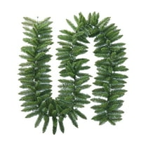 Moocorvic 8.86 FT Christmas Garland Xmas Tree Decorations, Green Artificial Tinsel Garland for Indoor & Outdoor Home Decor
