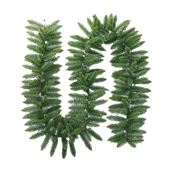 Moocorvic 8.86 FT Christmas Garland Xmas Tree Decorations, Green Artificial Tinsel Garland for Indoor & Outdoor Home Decor