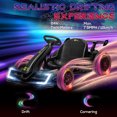 thumbnail image 5 of Bikes Aosom 24V 7.5 MPH Electric Go Kart with Adjustable Seat, Drifting Car Battery Powered Ride on Toy Outdoor with Slow Start, Button Start, Music, Honking Horn, Lights, for 6-12 Years Old, B, 5 of 9