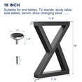 thumbnail image 4 of Furniture Legs Likapop 16 bancos de metal, escritorio, mesa de café, x2, 4 of 8