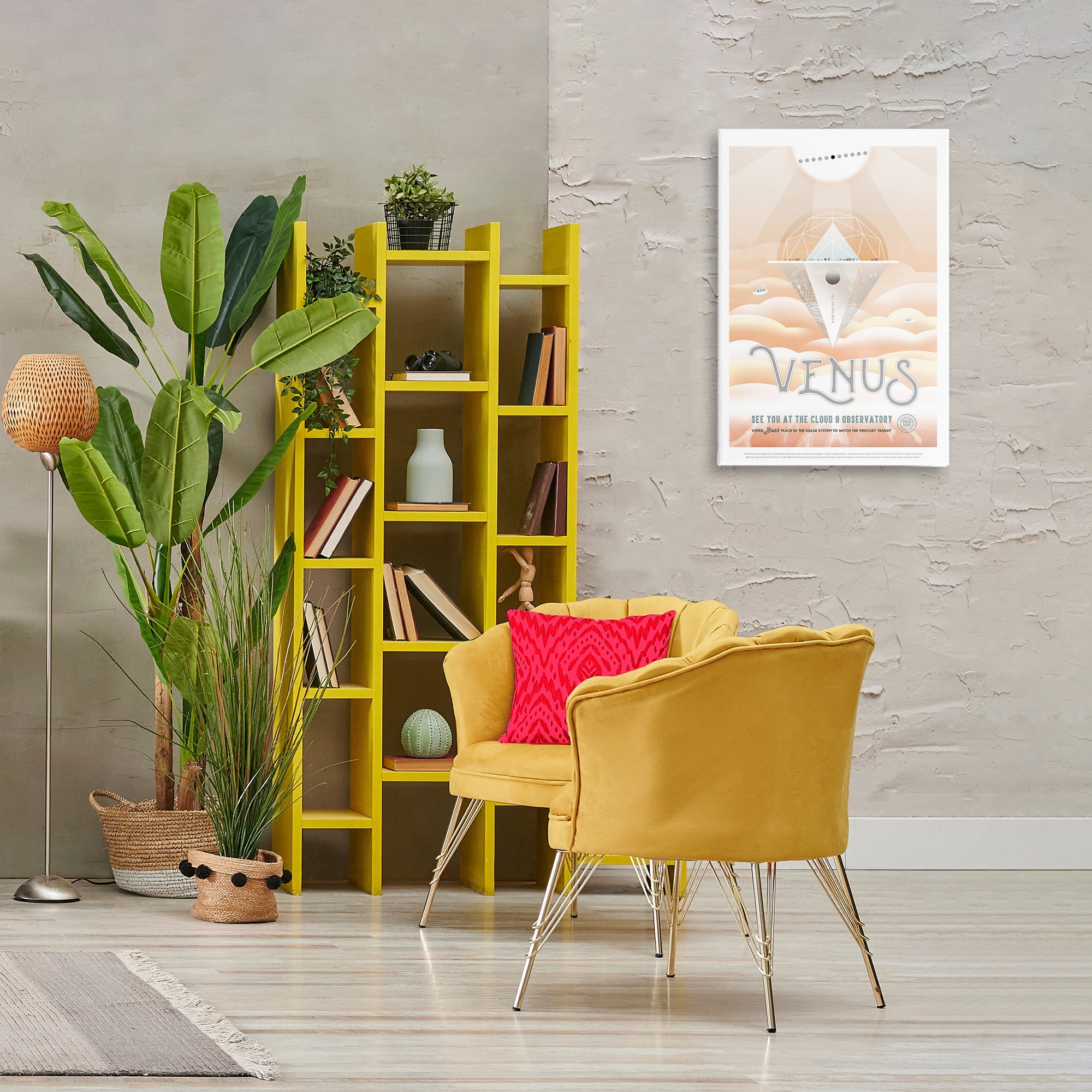 Stupell Industries Venus Space Exploration Typography Painting Gallery Wrapped Canvas Art Print Wall Art, 20 x 30