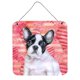 thumbnail image 1 of Impresión en Metal Caroline's Treasures French Bulldog blanco y negro 6 h x 6 w Love is a Dog BB9797DS66, 1 of 1