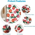 thumbnail image 5 of Fruits Shower Curtain Red Peaches Shower Curtain Set with Hooks 72x72inches Green Leaves Fabric Waterproof Washable Shower Curtains for Bathroom Hotel, 5 of 6