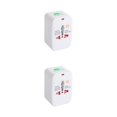 thumbnail image 3 of Transemion ABS Travel Charger Plug Portable Replacement Electrical 4 in 1 Slide Switch Travelling Power Converter with Storage Bag Shown as Picture 2Set, 3 of 6
