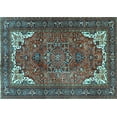 thumbnail image 1 of Ahgly Company Indoor Rectangle Persian Light Blue Traditional Area Rugs, 5' x 7', 1 of 4